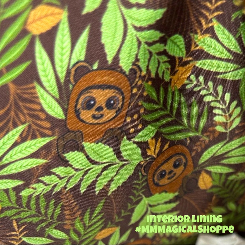 LOUNGEFLY Star Wars Wicket Footsie Cosplay Mini Backpack & Matching Flap Wallet - Picture 5 of 6